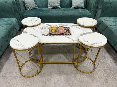 Khobar, Furniture, SAR 700,  Sofa Set 08 Seater Neat & Cleaned With Table Set.... Same Like New....