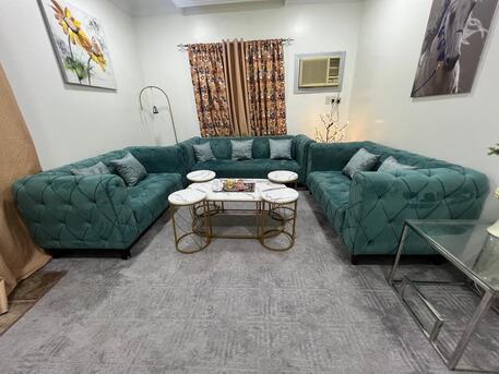 Khobar, Furniture, SAR 700,  Sofa Set 08 Seater Neat & Cleaned With Table Set.... Same Like New....