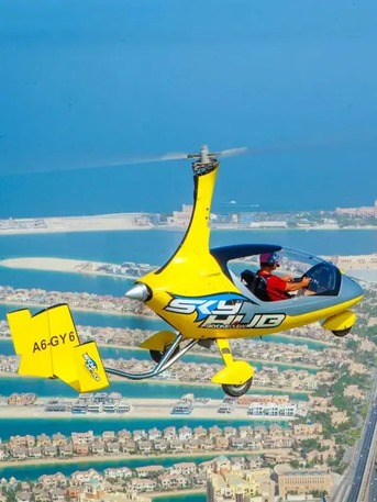 Deira, Travel, Experience Adventure With Gyrocopter Flight Dubai