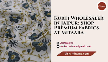 Jaipur, Clothing & Accessories, Kurti Wholesaler In Jaipur: Shop Premium Fabrics At Mitaara