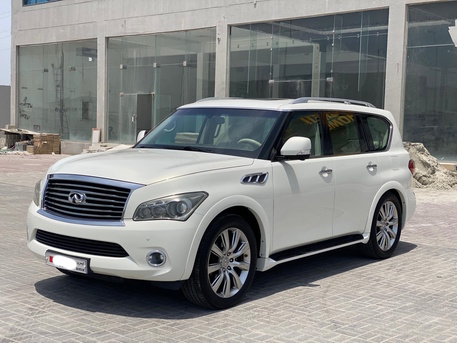 Manama, Vehicles, Cars & Trucks , BHD 4900,  Infiniti QX56,  2013,  Automatic,  98100 KM,  Infiniti QX-56 /  (White)
