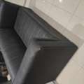 SAR 800,  5 Ceater Sofa Black Good Condition Leather Urgent Sale