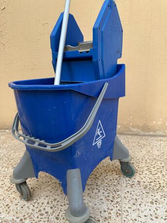 Riyadh, Household Items, SAR 80,  Filmop Mop Bucket Trolley With MOP, 8 Gallon, Blue