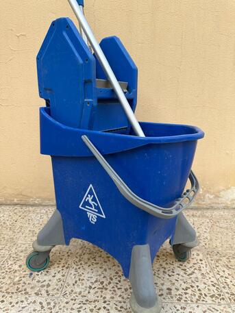 Riyadh, Household Items, SAR 80,  Filmop Mop Bucket Trolley With MOP, 8 Gallon, Blue
