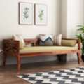 INR 25999,  Furnisquare Honey Finish Divan With Mattress &ndash; Elegant & Sturdy