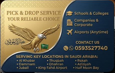 Khobar, Pick Up & Drop Off, Pik &drop Service