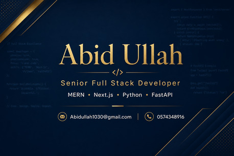 Riyadh, Job Seekers, Full Stack Developer | MERN Stack | Next.js | FastAPI | 3 Years Experience