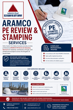 Dammam, Technical, Aramco Approved, PE Review & Stamping Services