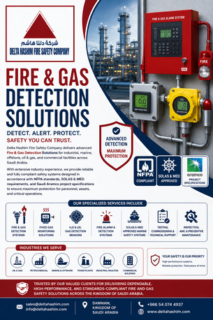 Dammam, Technical, We Are Provide A Marine Vessel Fixed Gas Detection System & Fire Alarm System Services