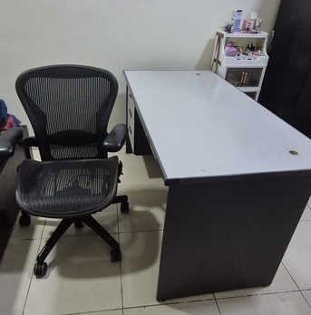 Hidd, Furniture, BHD 15,  Used Two Seater Sofa And Office Table And Rolling Chair