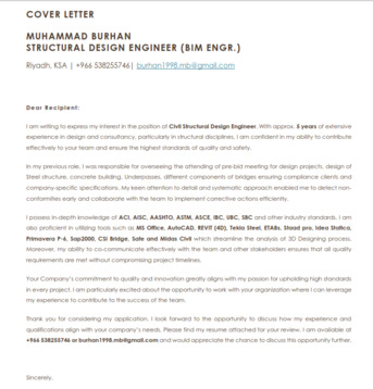 Dammam, Job Seekers, Structural Design Engineer (Bim Engineer)