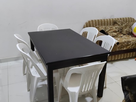 Tubli, Furniture, BHD 22,  Wooden Dining Table With 6 Chairs For Sale (strong And Durable)