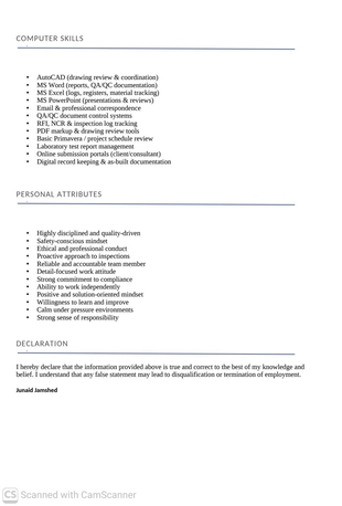 Jubail, Job Seekers, QAQC INSPECTOR CIVIL