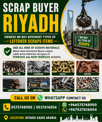 Al Aqeeq, Items Wanted, We Are Metal Scrap Dealer & Scraps Materials Buyer Riyadh Ksa 0575748900