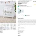 SAR 300,  Juniors Ocean Galaxy Changing Table With Removable Tub- 300 Sar