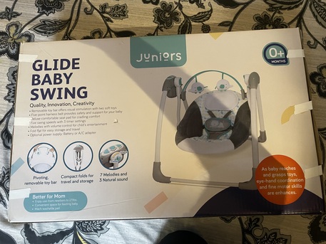 Dhahrat Laban, Baby & Kid Stuff, SAR 150,  Juniors Glide Baby Swing- 150 Sar
