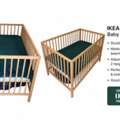 AED 200,  IKEA Baby Crib With Mattress