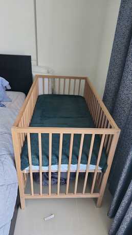 Abu Dhabi, Furniture, AED 200,  IKEA Baby Crib With Mattress