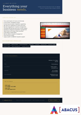Yanbu, Software Development, ABACUS - Complete ZATCA Compliant Accounting Software For Retailers