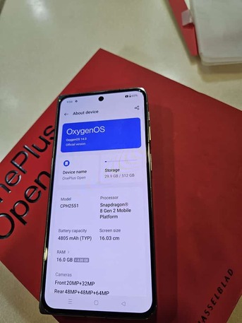 Al Rakah Al Janubiyah, Mobile Phones, SAR 3500,  ONEPLUS OPEN (FLAP ONE/ 512 GB + 16 GB RAM) &ndash; Excellent Condition For Sale