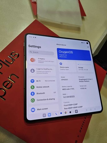 Al Rakah Al Janubiyah, Mobile Phones, SAR 3500,  ONEPLUS OPEN (FLAP ONE/ 512 GB + 16 GB RAM) &ndash; Excellent Condition For Sale