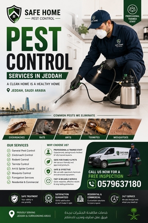 Jeddah, Pest Control, Reliable 🤝 | Discreet 🤫 | Effective 💯 👉 Your Trusted Partner In Home Pest Contro