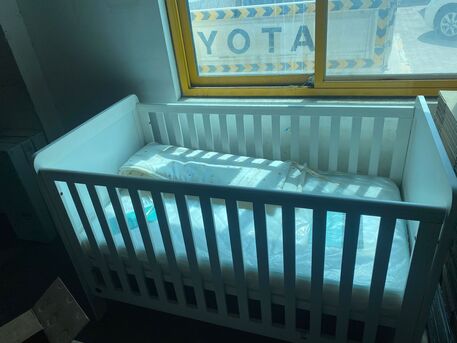 Manama, Furniture, BHD 15,  Baby Cot Bed With Mattress For Sale