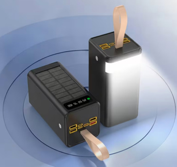 Dammam, Electronics, SAR 175,  60,000Mah Solar-Powered High-Capacity Power Bank, With Emergency Lighting, Portable Design