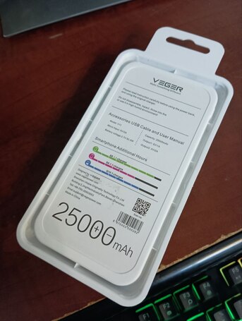 Jubail, Electronics, SAR 180,  VEGAR Power Bank 25,000mAh Brand New