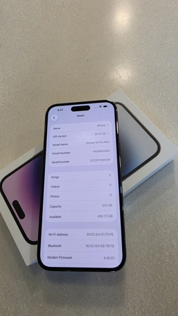 Dammam, Mobile Phones, SAR 2200,  IPhone 14 Pro Max 512 GB