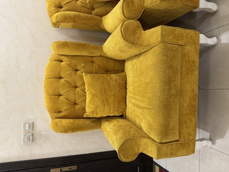 Khobar, Furniture, SAR 350,  I Would Like To Sell 2 Clean And Neat Sofa Chairs. Chairs Are Strong And In Vibrant Color