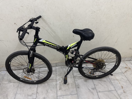 Riyadh, Bicycles, SAR 400,  Apache 26&rdquo; Folding Mountain Bike &ndash; Great Condition