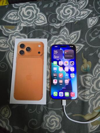 Riyadh, Mobile Phones, SAR 5000,  IPhone 17 Pro Max 256 Orange Colour Brand New Just Box Open