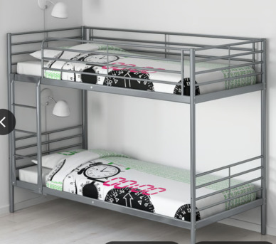 Al Aziziyah, Furniture, SAR 699,  BUNK BED FROM IKEA WITH MATTRESSES