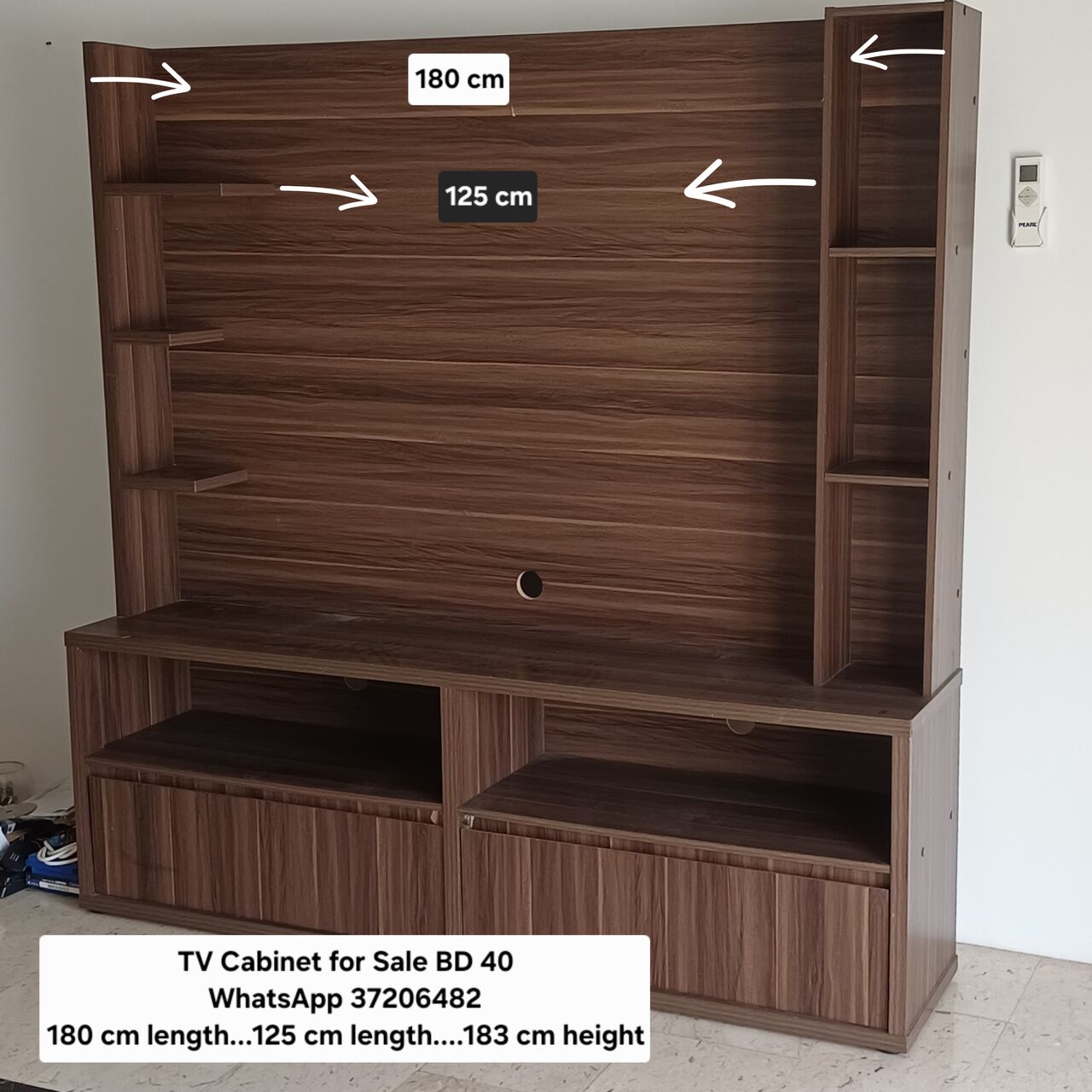Manama, Furniture, BHD 40,  ✅️ TV Cabinet For Sale In Good Condition With Delivery
