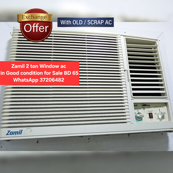 Manama, Air Conditioners, BHD 65,  ✅️ Zamil 2 Ton Window Ac For Sale In Good Condition With Delivery