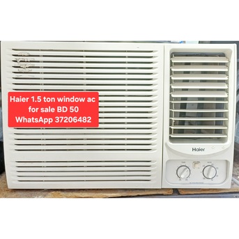 Manama, Air Conditioners, BHD 50,  ✅️ Haier 1.5 Ton Window Ac For Sale In Good Condition With Delivery