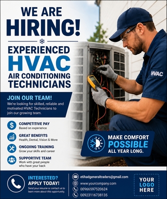 Riyadh, Jobs, Hvac Air Conditioning