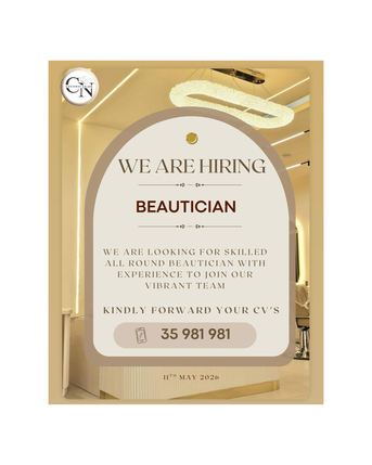 Adliya, Jobs, Job Opening - Beautican