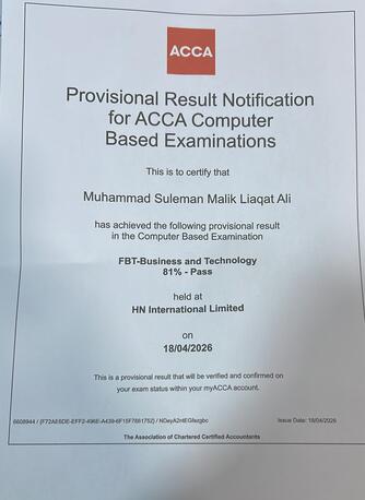 Al Aziziyah, Lessons Offered, Pass ACCA, FIA. CPA, CMA IGCS Exam In First Attempt  &ndash; Another ACCA Result!