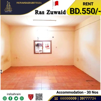 Asker, Staff Accomodation, BHD 550,  Labour Accommodation For Rent In Ras Zuwaid ( 30 Peoples )