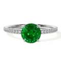 USD 2212,  0.60 Ct Round Emerald Cut Diamond Ring For Sale &ndash; GemsNY