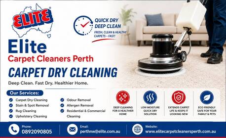Perth, Cleaning, Elite Carpet Cleaners Perth - Carpet Dry Cleaning Cottesloe