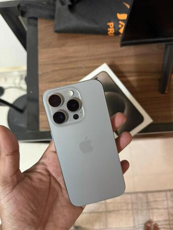 Riyadh, Mobile Phones, SAR 2300,  Iphone 15 Pro 256gb - Natural Titanium Color Excellent Condition