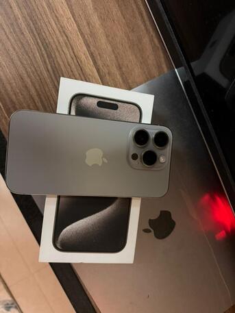 Riyadh, Mobile Phones, SAR 2300,  Iphone 15 Pro 256gb - Natural Titanium Color Excellent Condition