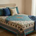 INR 1499,  Cotton Bedsheet Single Bed With Pillow Cover 245 GSM Pure Cotton, Handloom Woven | Thein