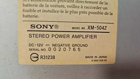 Juffair, Electronics, BHD 50,  Sony Xplōd 500W 4/3 Channel Power Amplifier (XM-504Z)