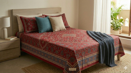 Mumbai, Household Items, INR 1499,  Super King Size Bedsheet Cotton &mdash; 108x108 Inches, 245 GSM Pure Cotton, Handloom Woven | Th