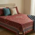 INR 1499,  Super King Size Bedsheet Cotton &mdash; 108x108 Inches, 245 GSM Pure Cotton, Handloom Woven | Th