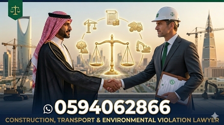 Riyadh, Legal, CONSTRUCTION, TRANSPORT & ENVIRONMENTAL VIOLATION LAWYER IN SAUDI ARABIA